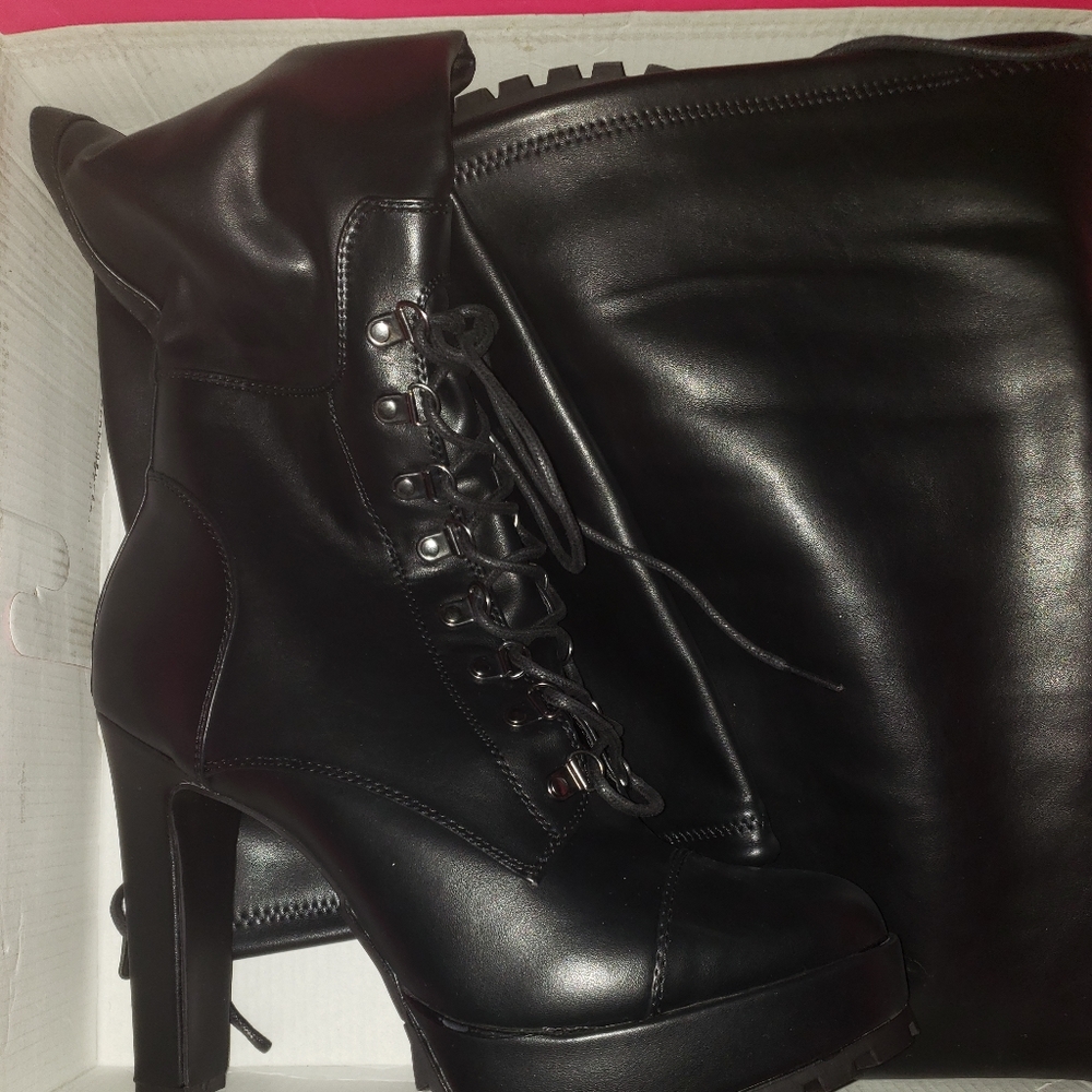 Over the knee Biker/Combat  Boots